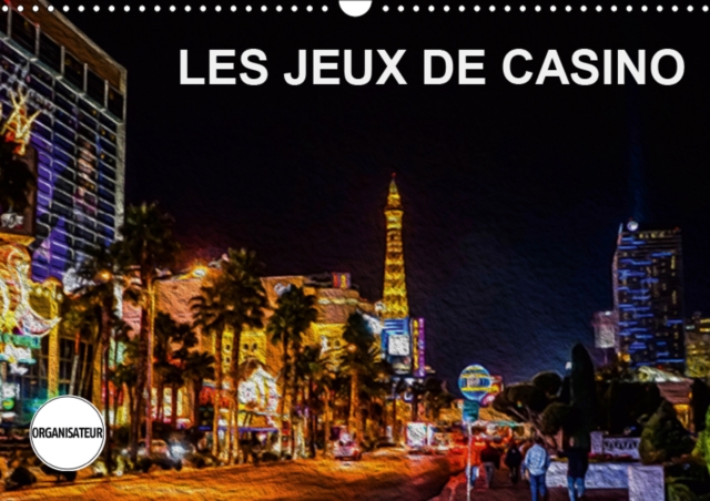 LES JEUX DE CASINO 2019 : Tableaux de peinture numerique sur le theme des jeux de casino, Calendar Book