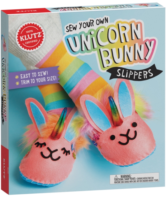 Sew Your Own Unicorn Bunny Slippers, Mixed media product Book