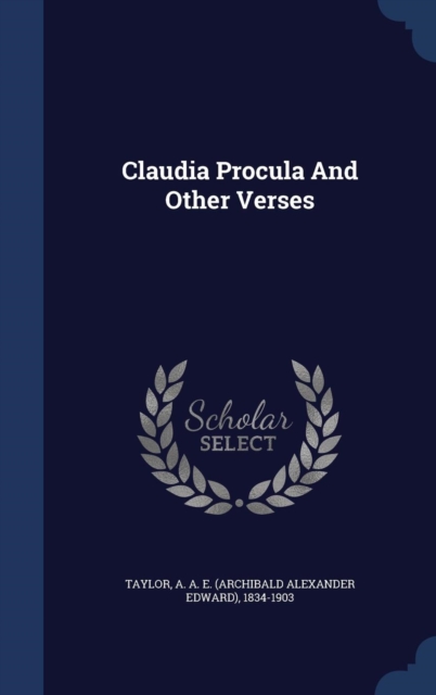 Claudia Procula and Other Verses, Hardback Book