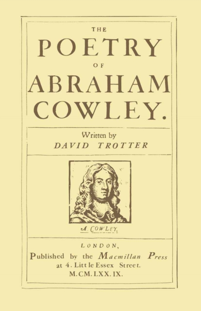 Poetry of Abraham Cowley, PDF eBook