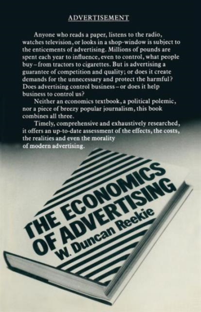 The Economics of Advertising, Paperback / softback Book