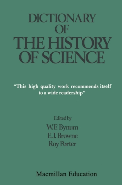 Dictionary of the History of Science, Paperback Book