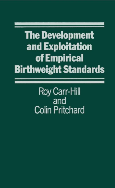 Development and Exploitation of Empirical Birth Weight Standards, PDF eBook