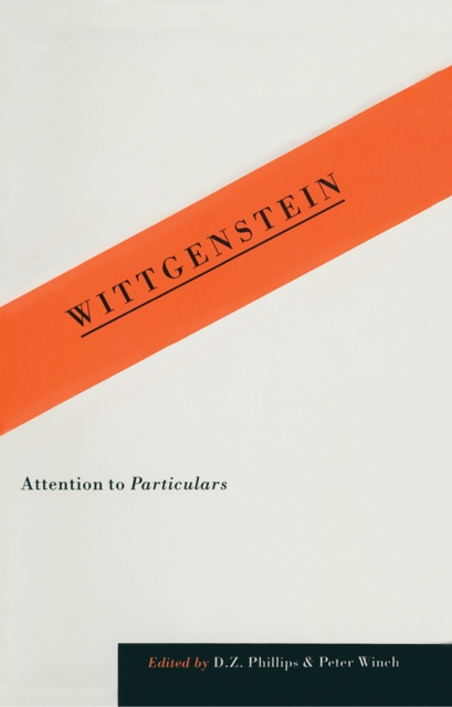 Wittgenstein : Attention to Particulars, PDF eBook