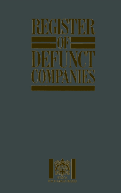 Register of Defunct Companies, PDF eBook