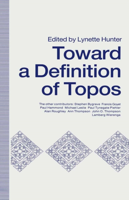 Towards A Definition of Topos : Approaches to Analogical Reasoning, PDF eBook