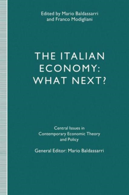 The Italian Economy: What Next?, Paperback / softback Book