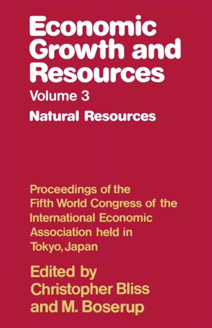 Economic Growth and Resources, PDF eBook