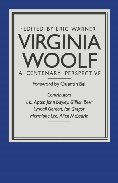 Virginia Woolf : A Centenary Perspective, PDF eBook