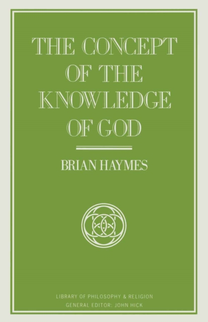 Concept Of The Knowledge Of God, PDF eBook