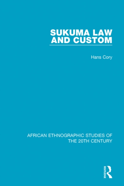 Sukuma Law and Custom, PDF eBook