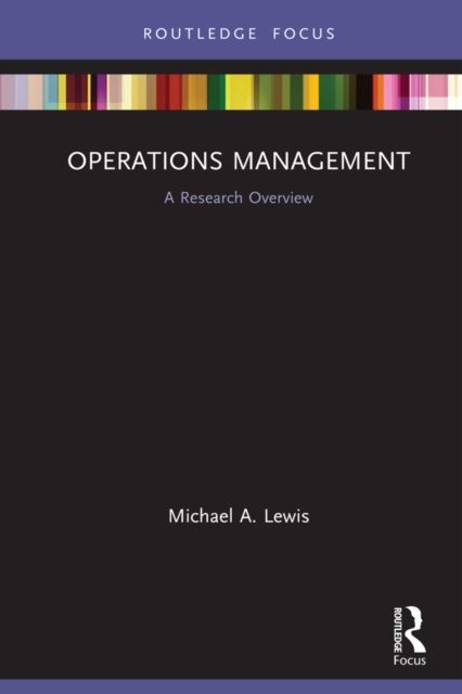Operations Management : A Research Overview, EPUB eBook