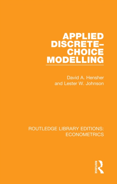 Applied Discrete-Choice Modelling, EPUB eBook