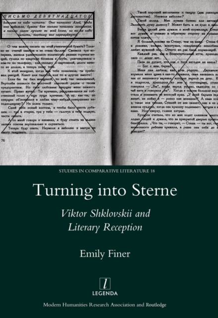Turning into Sterne : Viktor Shklovskii and Literary Reception, EPUB eBook