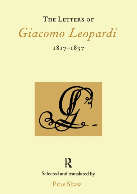 The Letters of Giacomo Leopardi 1817-1837, EPUB eBook