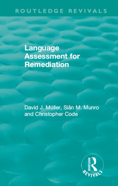 Language Assessment for Remediation (1981), EPUB eBook
