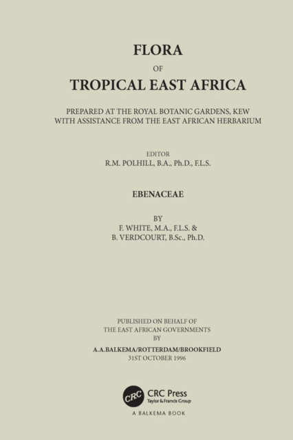 Flora of Tropical East Africa - Ebenaceae (1996), PDF eBook