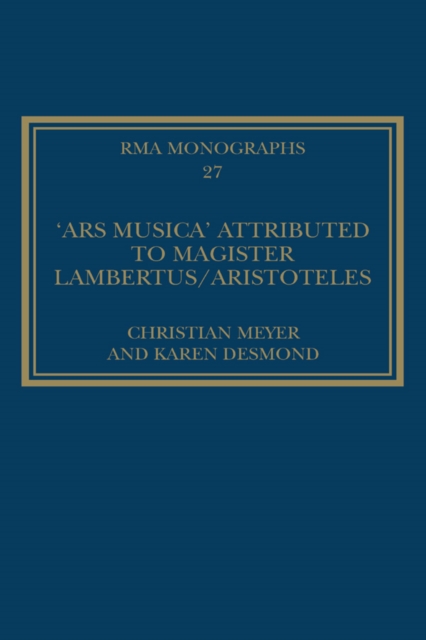 The 'Ars musica' Attributed to Magister Lambertus/Aristoteles, PDF eBook