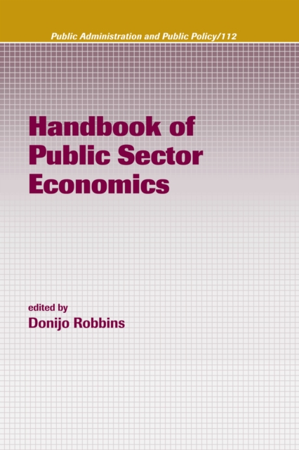 Handbook of Public Sector Economics, PDF eBook