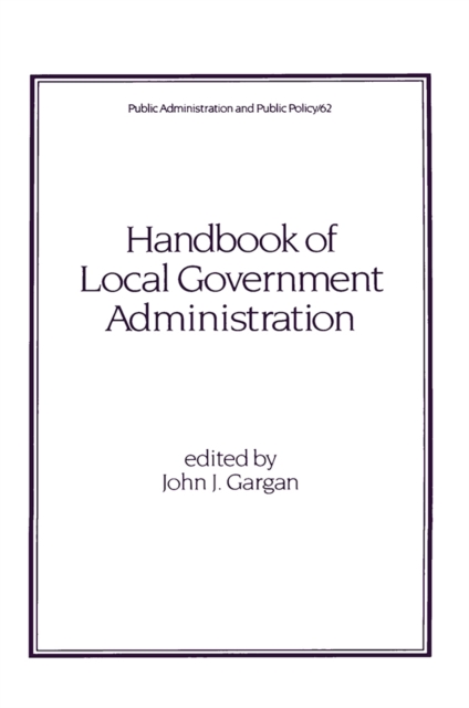 Handbook of Local Government Administration, EPUB eBook