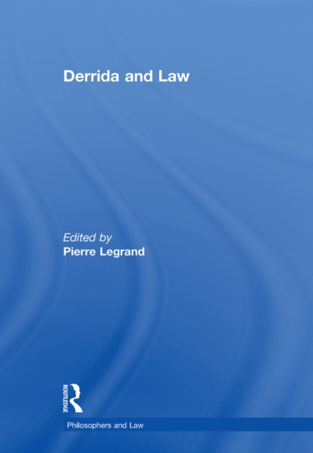 Derrida and Law, PDF eBook