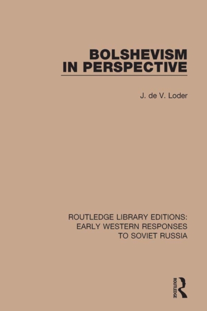 Bolshevism in Perspective, PDF eBook