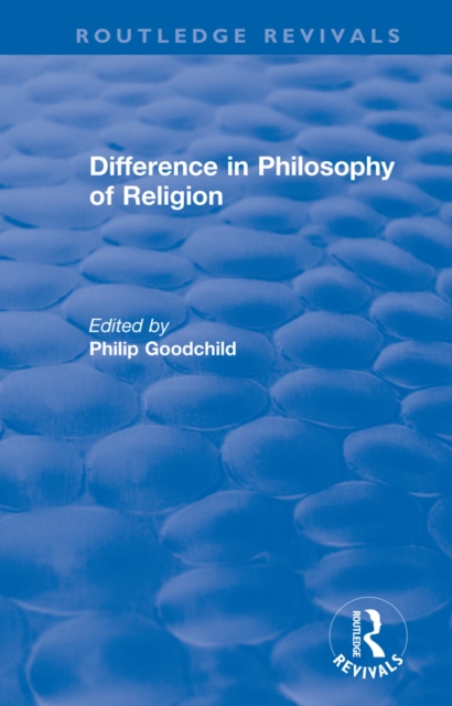 Difference in Philosophy of Religion, EPUB eBook