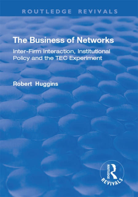 The Business of Networks : Inter-Firm Interaction, Institutional Policy and the TEC Experiment, PDF eBook