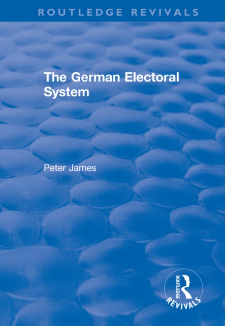 The German Electoral System, EPUB eBook