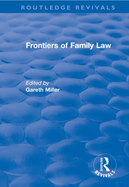 Frontiers of Family Law, PDF eBook