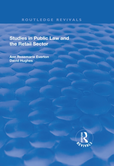 Studies in Public Law and the Retail Sector, EPUB eBook