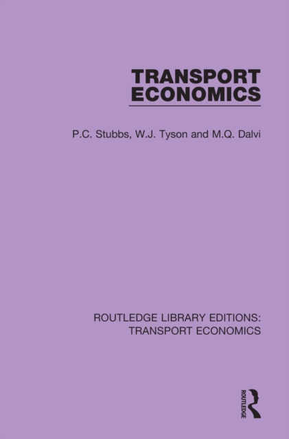 Transport Economics, EPUB eBook