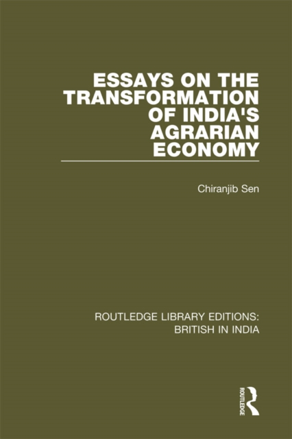 Essays on the Transformation of India's Agrarian Economy, PDF eBook