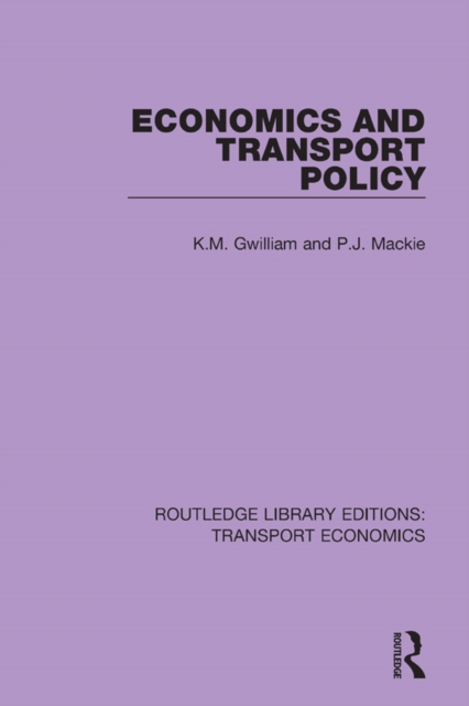 Economics and Transport Policy, EPUB eBook