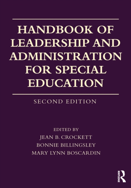 Handbook of Leadership and Administration for Special Education, PDF eBook