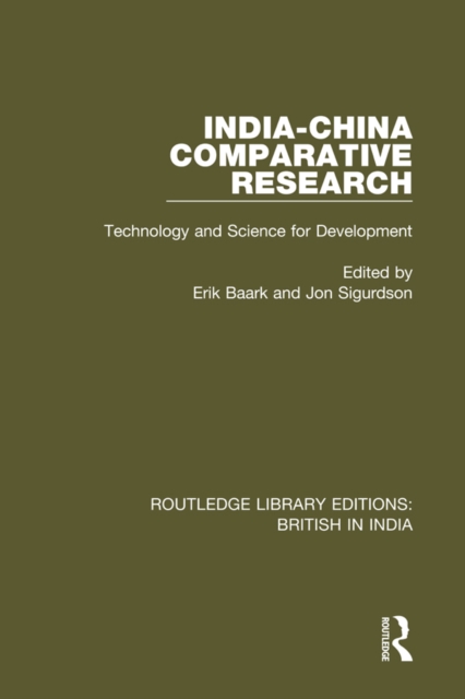 India-China Comparative Research : Technology and Science for Development, EPUB eBook