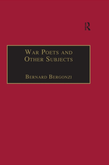 War Poets and Other Subjects, EPUB eBook