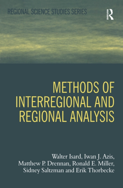 Methods of Interregional and Regional Analysis, PDF eBook