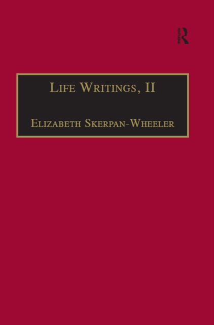 Life Writings, II : Printed Writings 1641-1700: Series II, Part One, Volume 2, PDF eBook