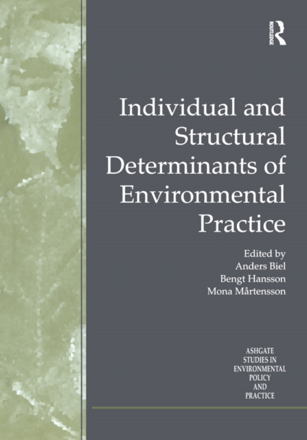 Individual and Structural Determinants of Environmental Practice, EPUB eBook