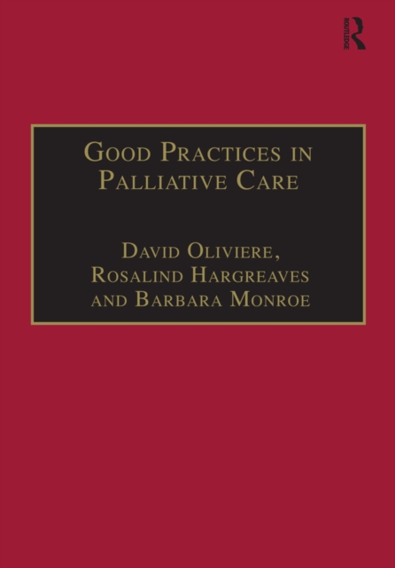Good Practices in Palliative Care : A Psychosocial Perspective, PDF eBook