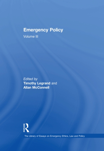 Emergency Policy : Volume III, EPUB eBook