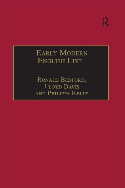 Early Modern English Lives : Autobiography and Self-Representation 1500-1660, PDF eBook