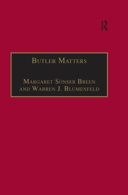 Butler Matters : Judith Butler's Impact on Feminist and Queer Studies, PDF eBook