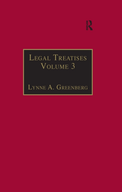 Legal Treatises : Essential Works for the Study of Early Modern Women: Series III, Part One, Volume 3, PDF eBook