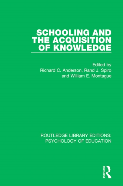 Schooling and the Acquisition of Knowledge, EPUB eBook