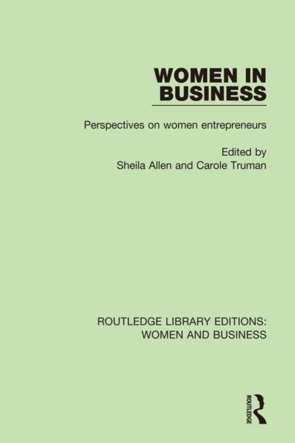 Women in Business : Perspectives on Women Entrepreneurs, PDF eBook