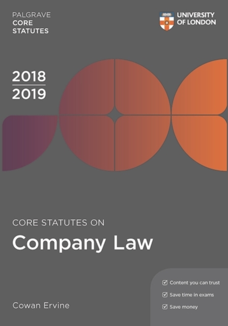 Core Statutes on Company Law 2018-19, Paperback Book