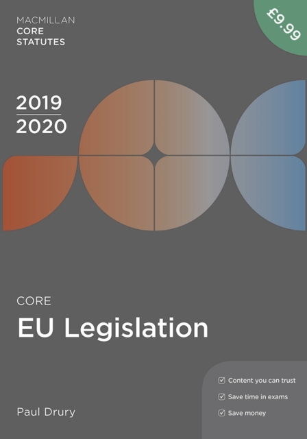 Core EU Legislation 2019-20, Paperback / softback Book