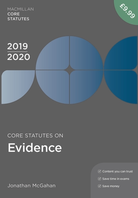 Core Statutes on Evidence 2019-20, Paperback / softback Book